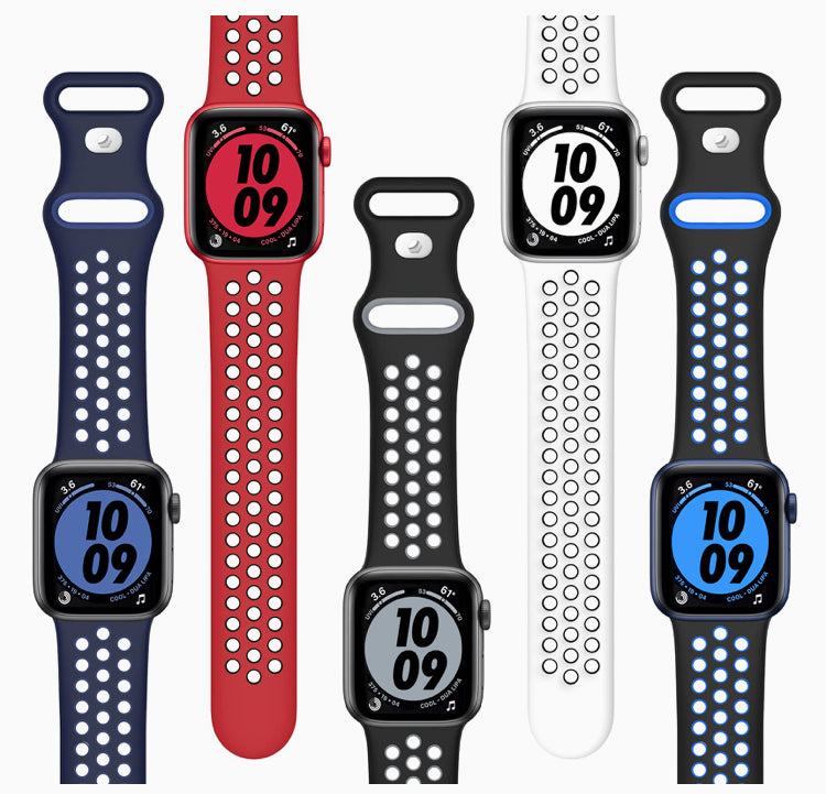 Signature Nike Apple Watch Silicone Sport Bands with Breathable Linings- for Selected Apple Watch 40mm Size - Super Savings Technologies Co.,LTD Signature Nike Apple Watch Silicone Sport Bands with Breathable Linings- for Selected Apple Watch 40mm Size - Super Savings Technologies Co.,LTD